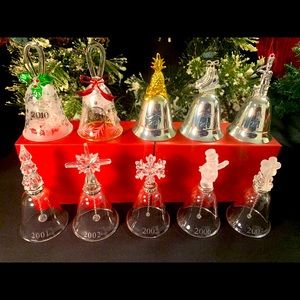 NWT! Lenox Annual Lead Crystal Christmas Bells!